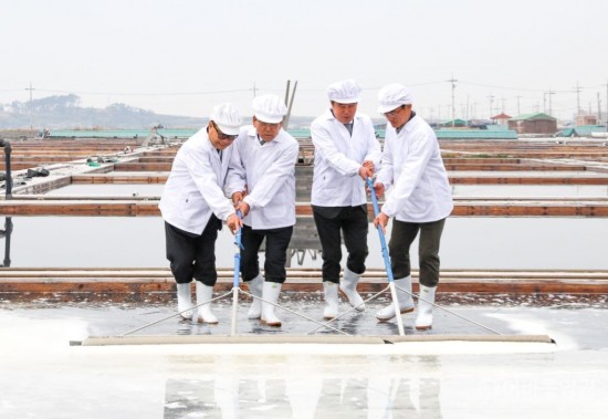 영광군, 풍년기원 천일염 채염 행사 개최 2.JPG