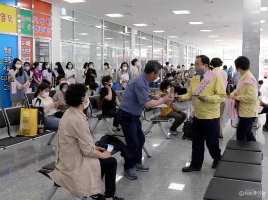 영광군, 코로나19 예방 마스크 착용 홍보 캠페인 2.JPG