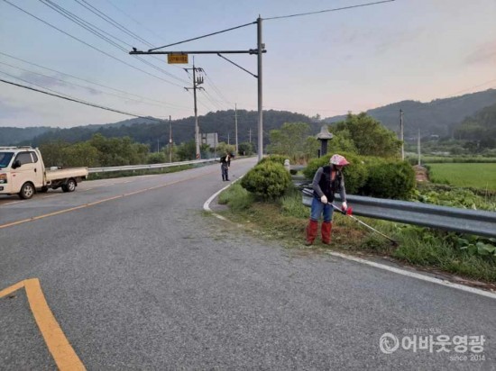 4.지난 15일부터 영광읍은 주요 도로변 풀베기와 생활쓰레기 집중 수거를 실시했다. .jpg
