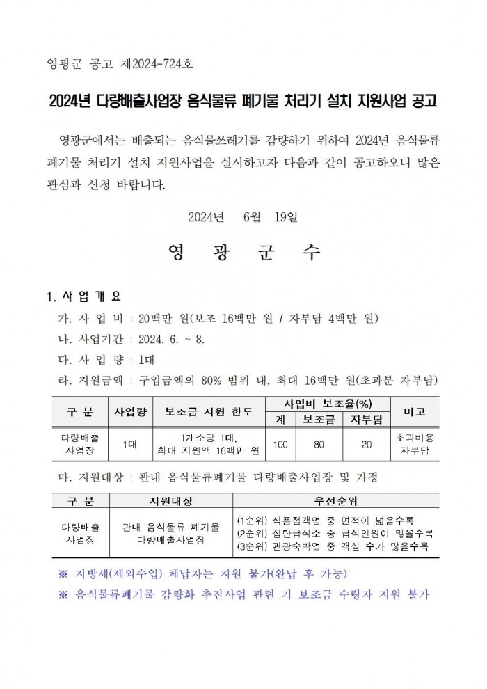 2024년 다량배출사업장 음식물류 폐기물 처리기 설치 지원사업 공고001.jpg