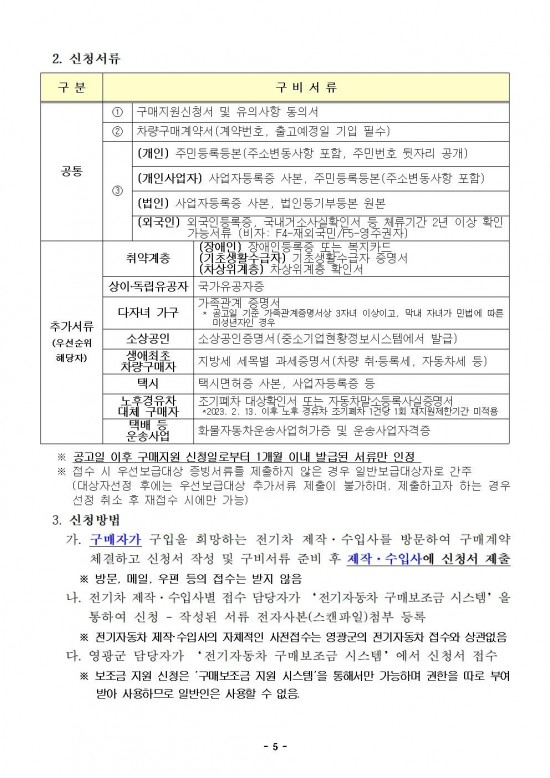 2024년도 영광군 전기자동차 민간 보급사업(하반기) 공고(게시용)005.jpg