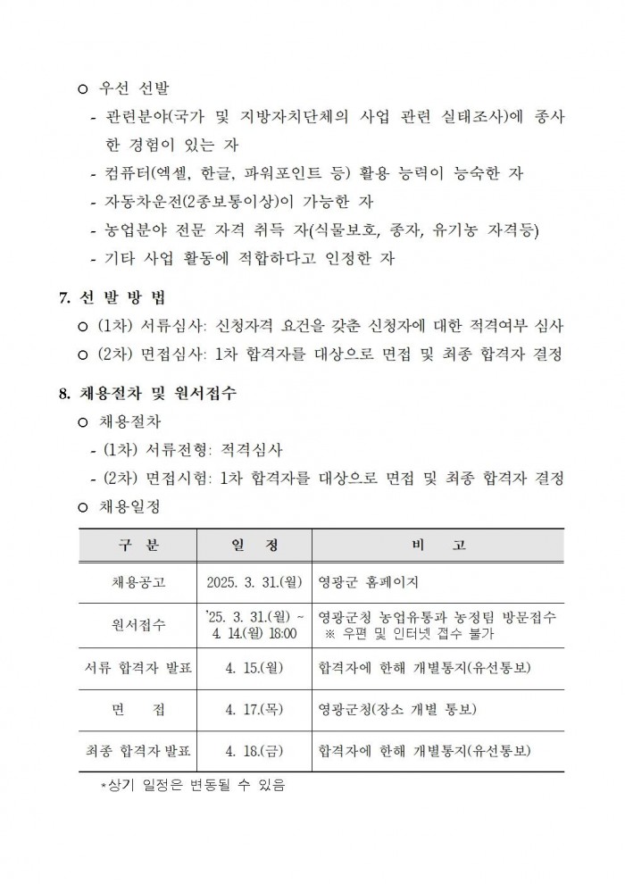 2025년 영광군농업인회관 유지관리 등 기간제 근로자 채용 공고003.jpg