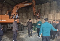 송광민 영광부군수, 설 명절 도로 제설 작업 현장 격려