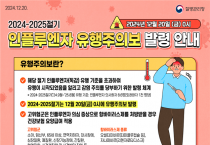 영광군, 독감 환자 급증세 예방접종 꼭 받으세요