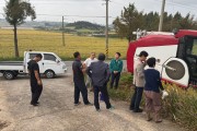 대마면, 벼 수확 영농현장 방문 격려