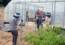 함께 일어서는 영광군, 군수·간부 수해복구 위해 구슬땀!