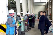 김준성 영광군수, 환경관리센터 방문 격려