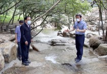 김준성 영광군수, 태청산 산림휴양레포츠 파크조성 현장 점검