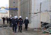 영광소방서, 겨울철 공사현장 무사고 화재 안전 당부