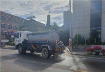 영광군, 살수차 운영으로 폭염 이긴다