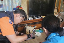 대마면, 119 생활안전 순찰대와 함께하는 돌봄 공백 아동가구 화재예방 활동 실시