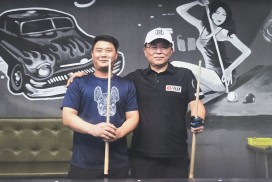 영광 출신 김봉수 프로당구선수, 추석 맞아 고향 방문