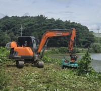 영광군, 농업용 저수지 46개소 잡목 제거 완료…제방 안정성 확보