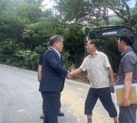 장세일 영광군수, 수해 양식장 현장 방문