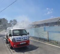 영광군, 조류인플루엔자 방역 총력…위기 단계 '주의'로 격상
