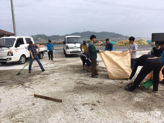 낙월면, 태풍 미탁 피해 신속 복구 나서.jpg